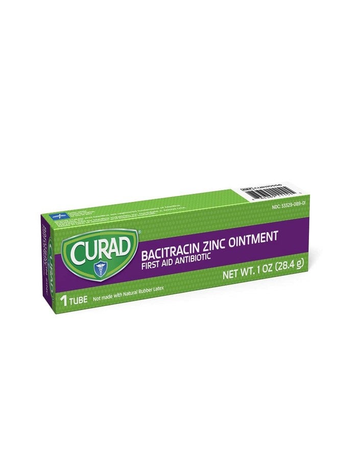 CURAD Bacitracin Ointment with Zinc First Aid Antibiotic, 1 oz. Tube, Pack of 12 - Image 2
